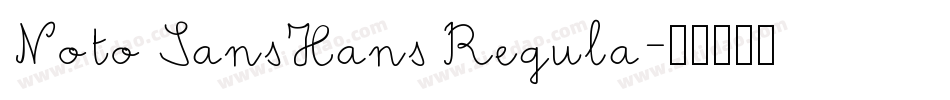 Noto SansHans Regula字体转换